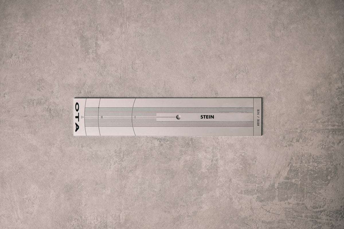 SteinMusic Achat 1, Tonabnehmer-Justierschablone aus eloxiertem Aluminium